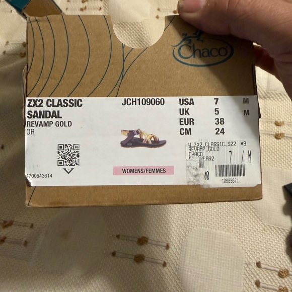 Chaco Women's Sandals with Yellow and Purple Straps - Picture 3 of 5